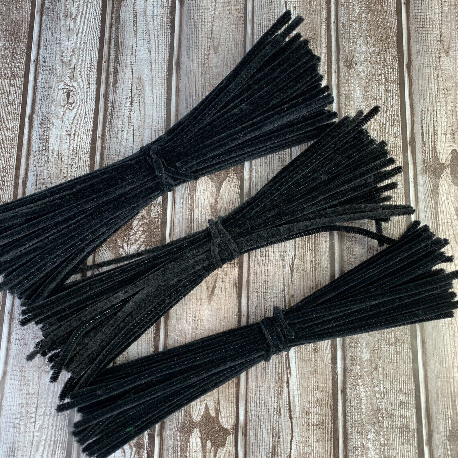 Diy Chenille Craft Stems Pipe Cleaners 12" X 6mm Black Mixed  Lot 170 Pc