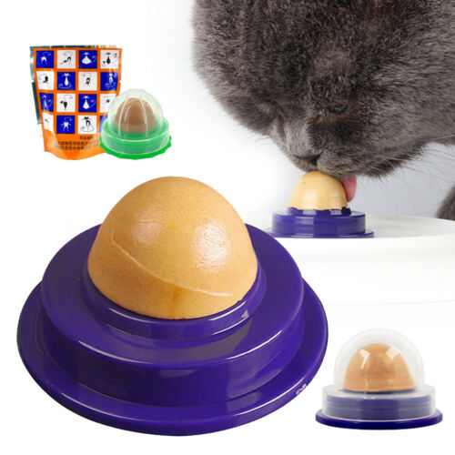 Cat Snacks Catnip Sugar Candy Licking Solid Nutrition Energy Ball Toys Healthy