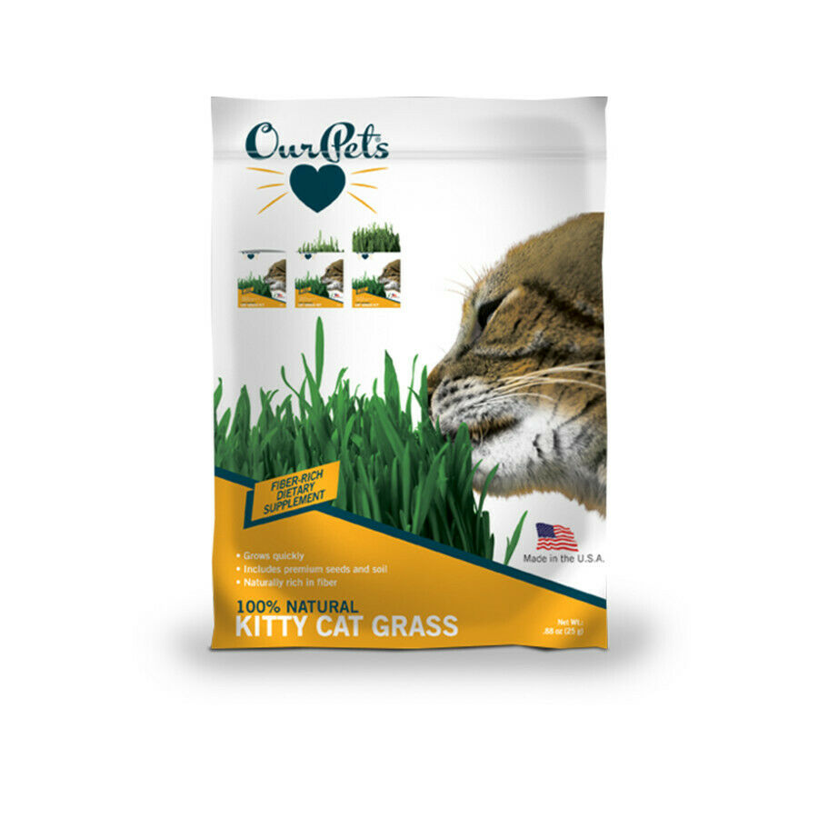 Ourpet's - Growable Cat Treats - Kitty Cat Grass Kit - Free Shipping