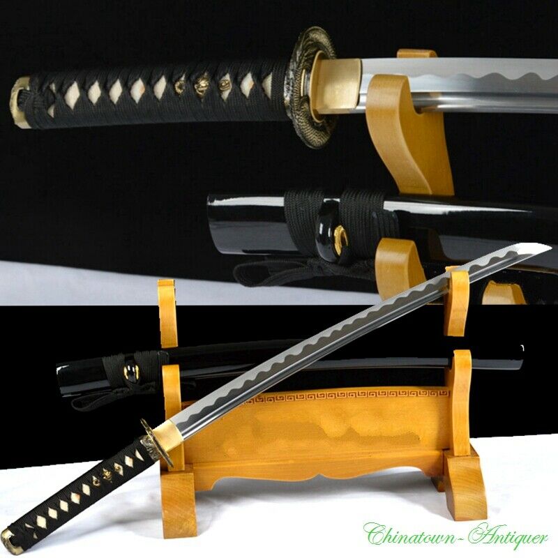 Battle Short Sword Wakizashi Japanese Katana Sharp High Carbon Steel Blade #2201