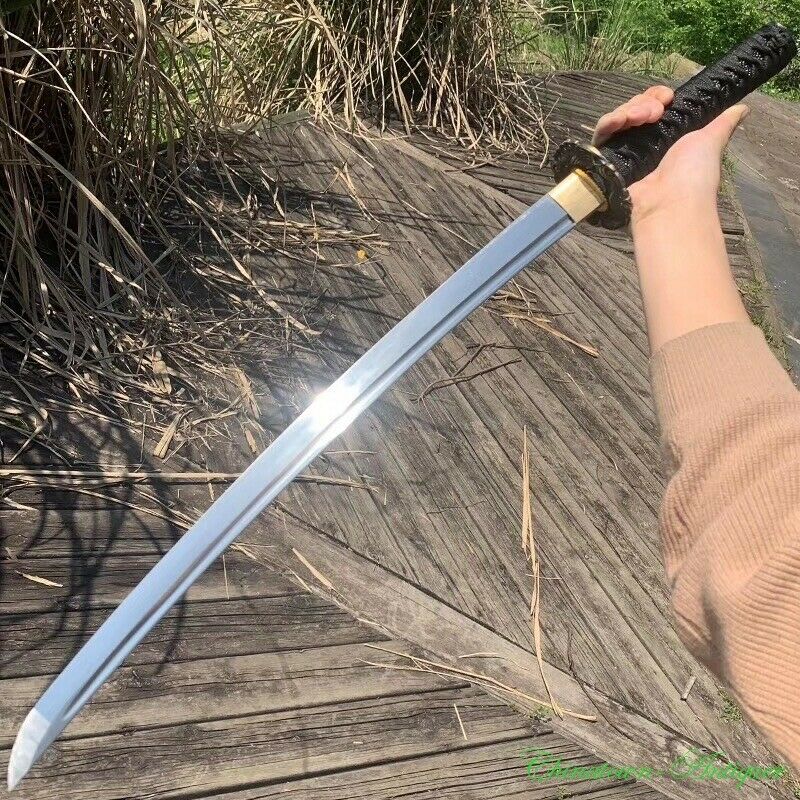Wakizashi High Manganese Steel Sharp Full Tang Japanese Short Sword Katana #2126