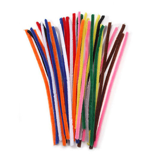Pipe Cleaners - Chenille Stems - 100 Pc 6mm X 12 Inch