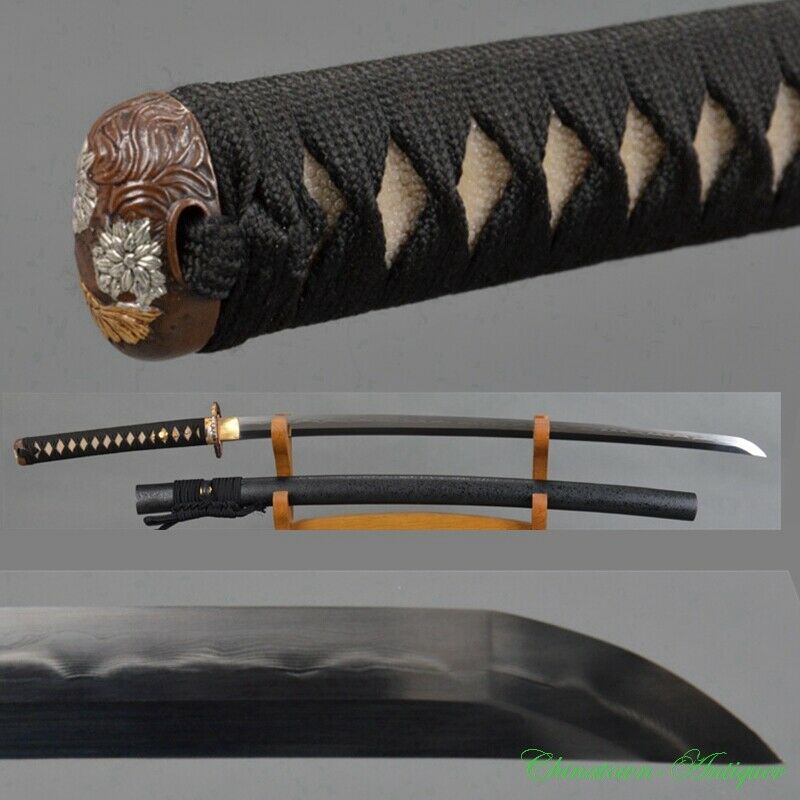 Sharp Japanese Samurai Sword Katana Pattern Steel Blade With Clay Tempered #3495