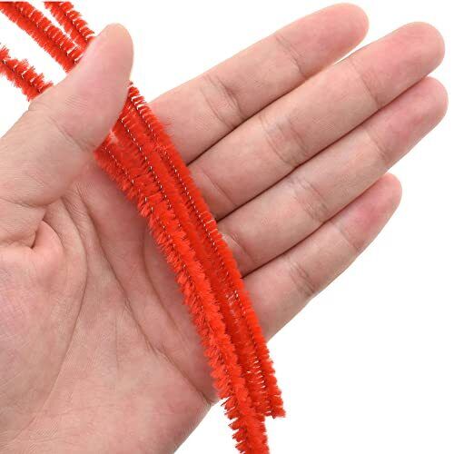 12inch Length Pipe Cleaners Fluffy Thick Fuzz Hold Shapes Vintagey Chenille